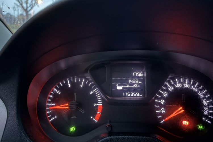 Used Citroen Elysee 2018 1.6L Manual Fashion Edition Odometer Close Up