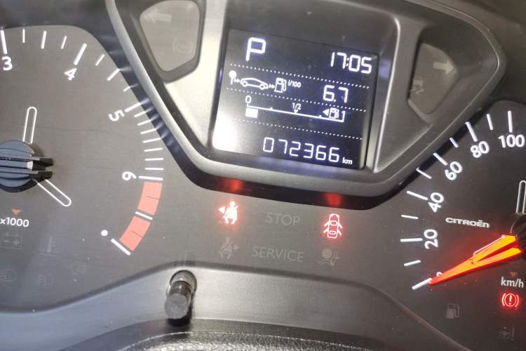 Used Citroen Elysee 2018 Revised Version 1.6L Automatic Fashion Edition Odometer Close Up