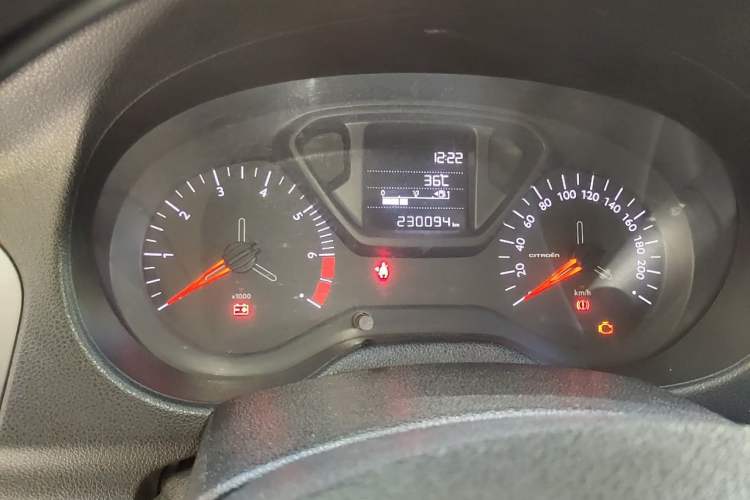 Used Citroen Elysee  Odometer Close Up