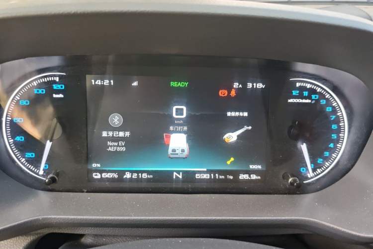 Used Cowin Kaiyi Jiangtun E7 2025 Model—Economy Version, 50.38 kWh, 6-seater Instrument Cluster