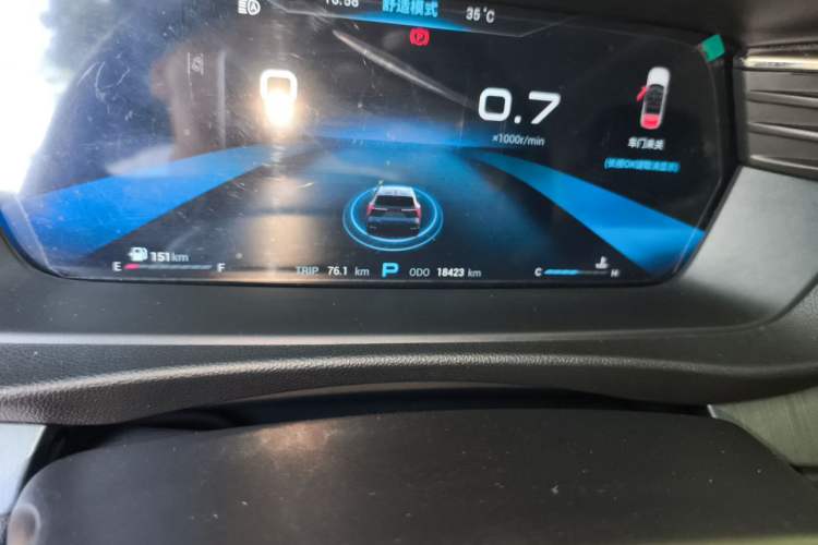 Used Cowin Kunlun 2023 Kunlun 500 Skyline Edition Odometer Close Up