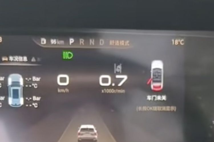 Used Cowin Kunlun 2023 Kunlun 300 Mountain Peak R Edition Odometer Close Up