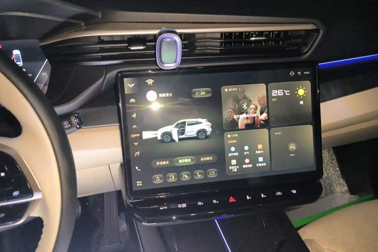 Used Cowin Kunlun 2024 Facelifted Kunlun iHD 150km Starry Sky Edition Audio And AC Panel