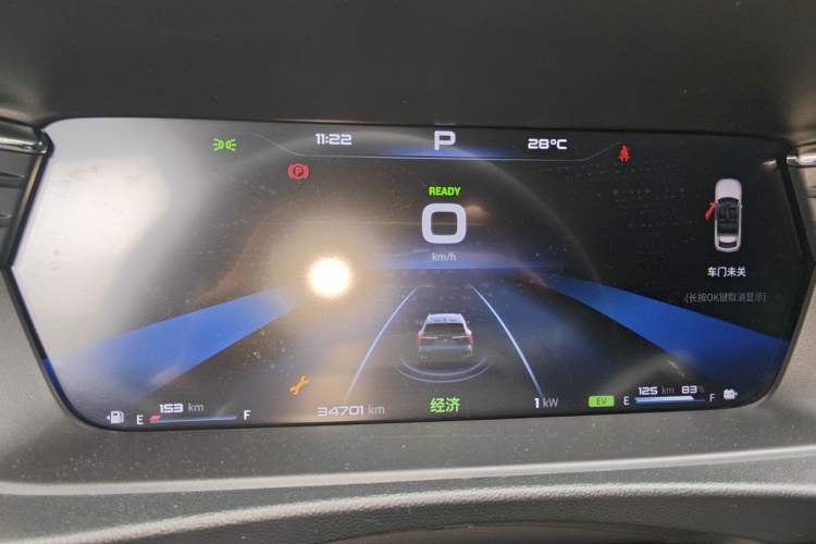 Used Cowin Kunlun 2024 Restyled Kunlun iHD 150km Mountain Peak Edition Odometer Close Up