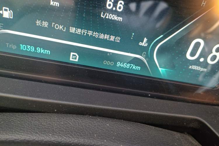 Used Cowin Xuanjie 2020 Revised Version 1.5L Manual - Yue Odometer Close Up
