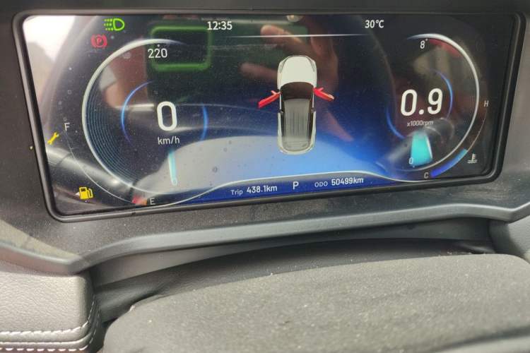 Used Cowin Xuanjie Pro 2021 1.5T CVT Jingzun Edition Odometer Close Up