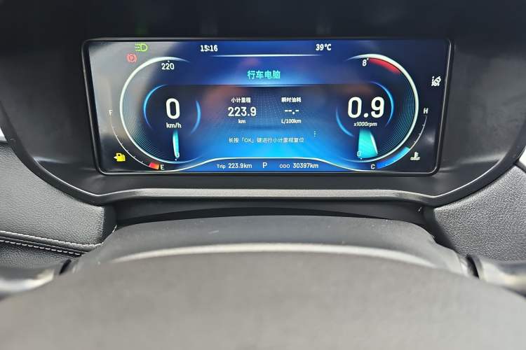 Used Cowin Xuanjie Pro 2021 1.5T CVT Jingzun Edition Odometer Close Up