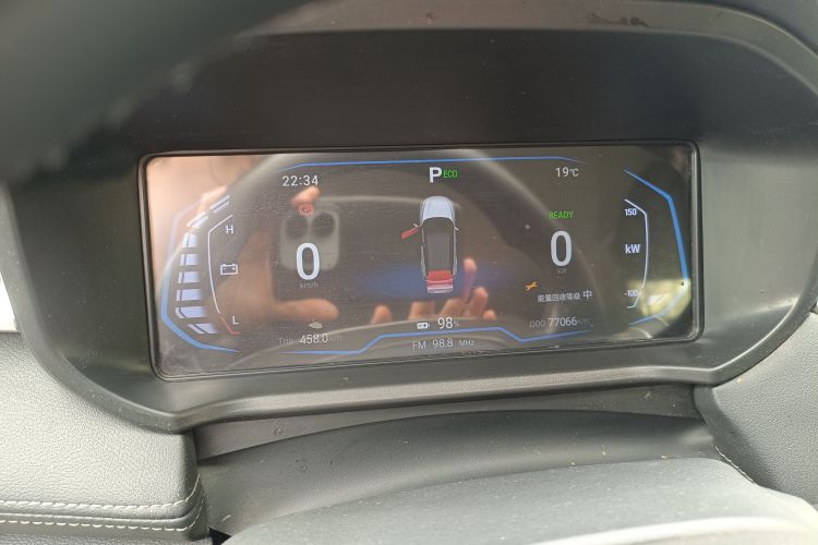 Used Cowin Xuanjie Pro EV 2022 401 km Enjoyment Version Odometer Close Up