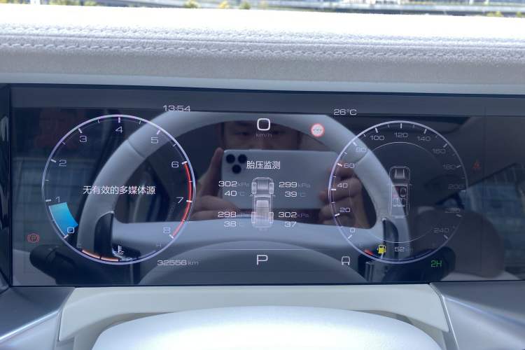 Used Cyberspace Tank 300 2021 2.0T Cyber Tank Odometer Close Up