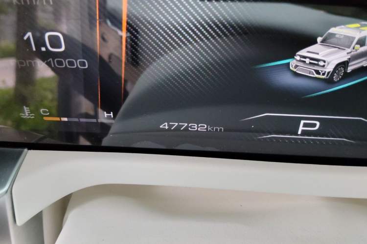 Used Cyberspace Tank 300 2021 2.0T Cyber Tank Odometer Close Up