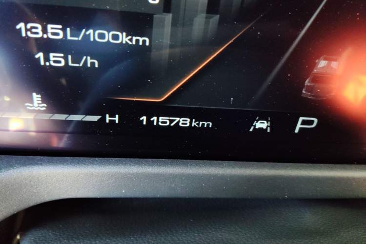 Used Cyberspace Tank 300 2023 2.0T Cyber Knight Odometer Close Up