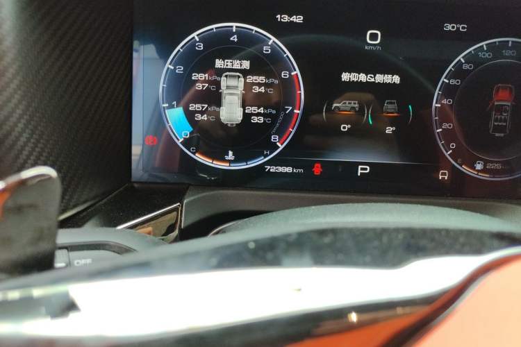 Used Cyberspace Tank 300 2023 2.0T Cyber Knight Odometer Close Up