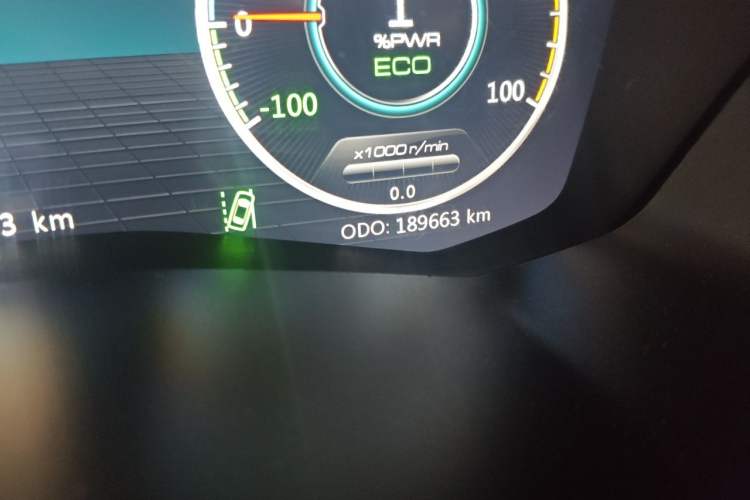Used Dayun Yuanzhi M1 2020 VIP Edition Odometer Close Up