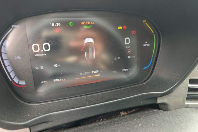 Used Dayun Yuehu 2021 32.85 kWh Two-Wheel-Drive Sprite Version Odometer Close Up