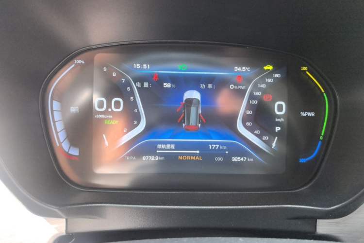 Used Dayun Yuehu 2021 32.85 kWh Two-Wheel-Drive Sprite Version Instrument Cluster