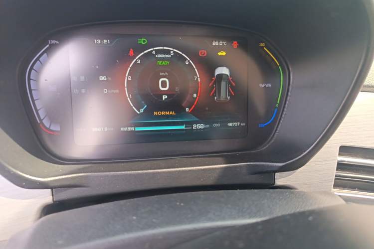 Used Dayun Yuehu 2021 Revised Version 32.85 kWh Two-Wheel Drive Sprite Edition Odometer Close Up