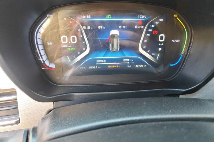Used Dayun Yuehu 2021 32.85 kWh Two-Wheel-Drive Sprite Version Odometer Close Up