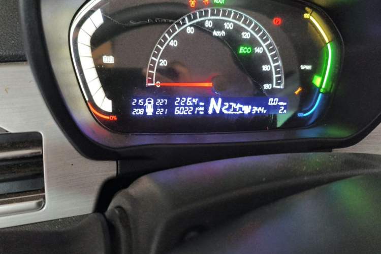 Used Dayun Yuehu 2022 30.66 kWh Two-Wheel Drive Standard Version Odometer Close Up