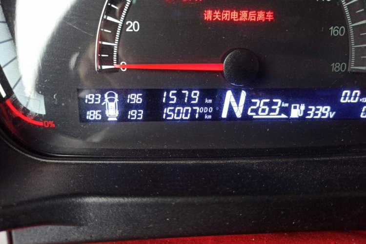 Used Dayun Yuehu 2022 30.66 kWh Two-Wheel Drive Standard Version Odometer Close Up