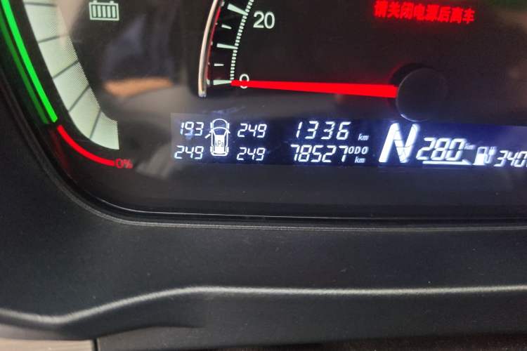 Used Dayun Yuehu 2022 30.66 kWh Two-Wheel Drive Standard Version Odometer Close Up