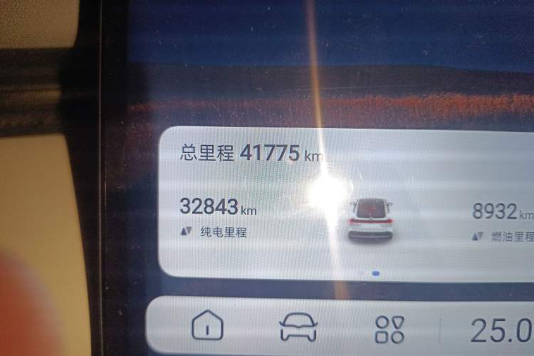 Used Deepal L07 2024 230Max Qiankun Intelligent Driving ADS SE Range-Extended Version Odometer Close Up