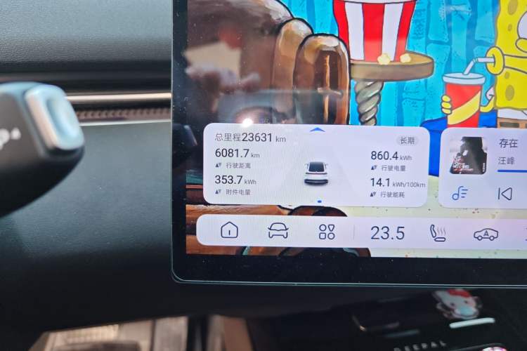 Used Deepal L07 2024 530Max Pure Electric Version Odometer Close Up