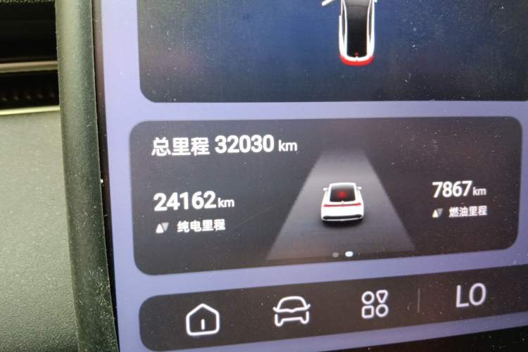 Used Deepal L07 2024 230Max Range-Extended Version Odometer Close Up
