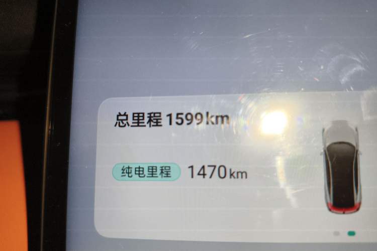 Used Deepal L07 2024 230Max Qiankun Intelligent Driving ADS SE Range-Extended Version Odometer Close Up
