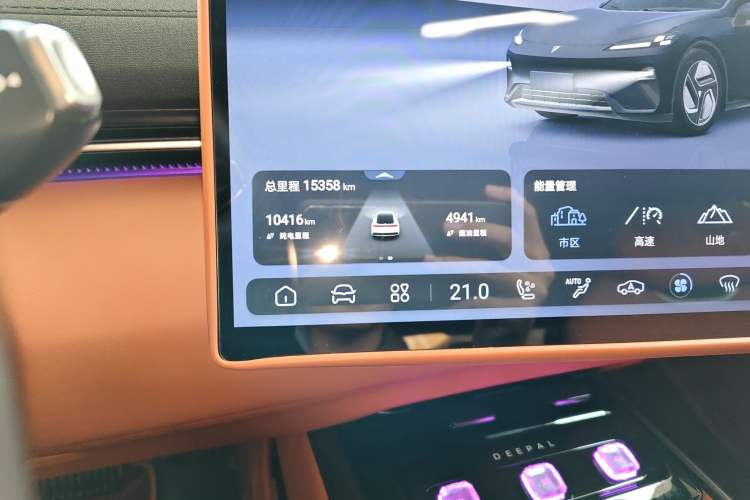 Used Deepal L07 2024 230Max Range-Extended Version Odometer Close Up