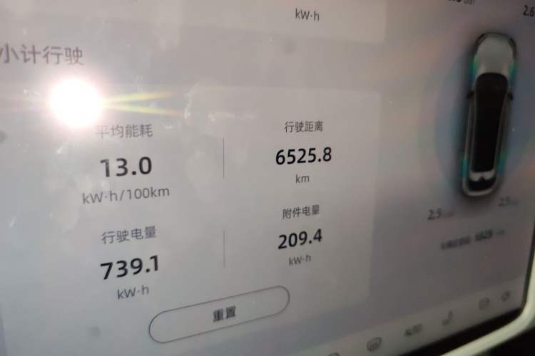 Used Deepal S05 2024 510Max Pure Electric Version Odometer Close Up