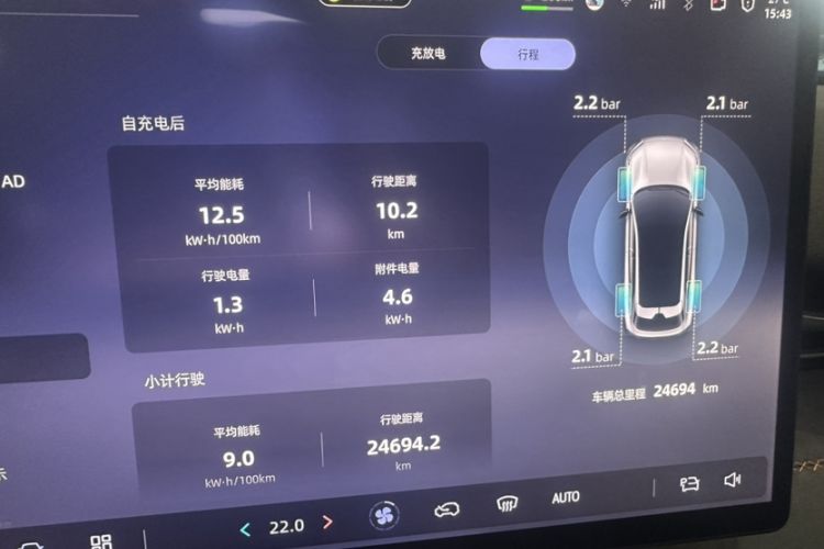 Used Deepal S05 2024 510 Plus Pure Electric Version Odometer Close Up