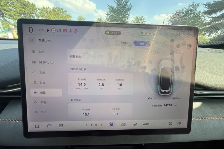 Used Deepal S05 2024 510 Plus Pure Electric Version Odometer Close Up