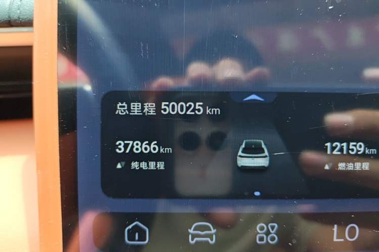 Used Deepal S07 2023 200Max Range-Extended Version Odometer Close Up