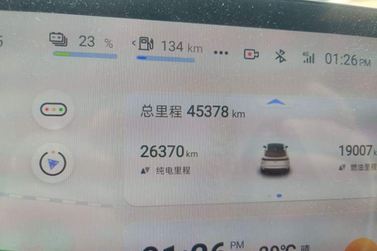 Used Deepal S07 2023 121Max Range-Extended Version Odometer Close Up