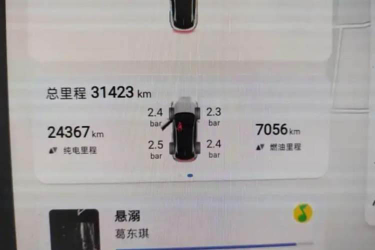 Used Deepal S07 2023 200Max Range-Extended Version Odometer Close Up