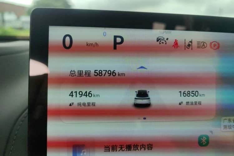 Used Deepal S07 2023 200Max Range-Extended Version Odometer Close Up