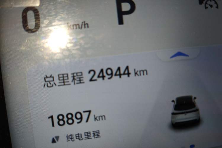 Used Deepal S07 2024 215Max Range-Extended Version Odometer Close Up