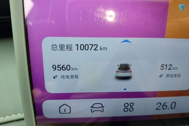 Used Deepal S07 2024 285Max Range-Extended Version Odometer Close Up