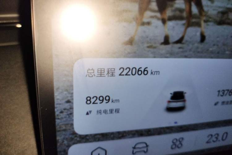 Used Deepal S07 2024 285Max Qiankun Intelligent Driving ADS SE Range-Extended Version Odometer Close Up