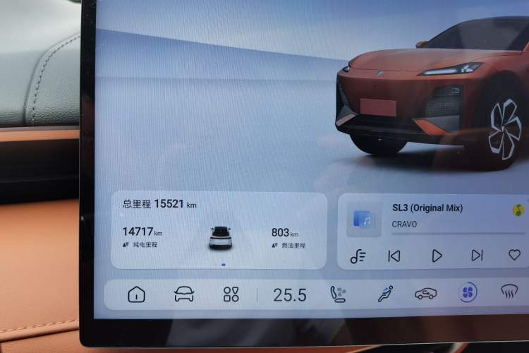 Used Deepal S07 2024 215Max Qiankun Intelligent Driving ADS SE Range-Extended Version Odometer Close Up