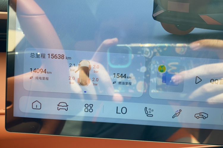 Used Deepal S07 2024 215Max Qiankun Intelligent Driving ADS SE Range-Extended Version Odometer Close Up