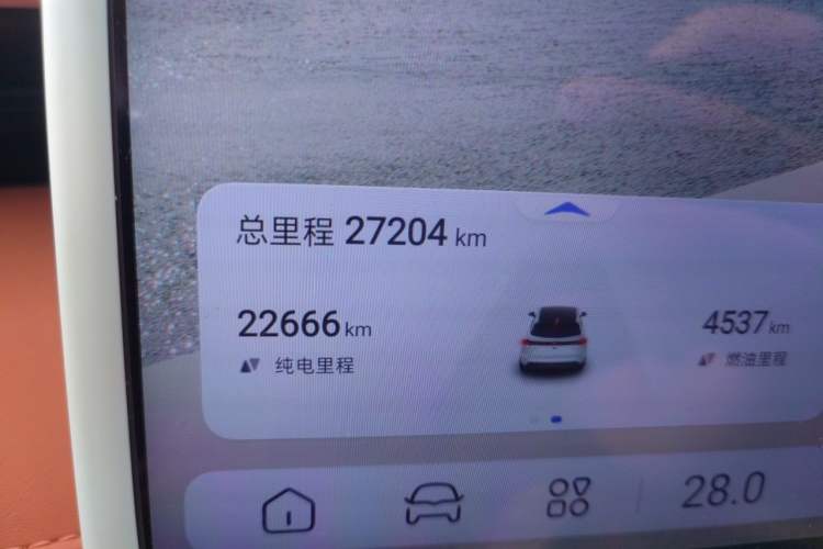 Used Deepal S07 2024 215Max Range-Extended Version Odometer Close Up