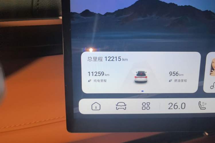 Used Deepal S07 2024 215Max Qiankun Intelligent Driving ADS SE Range-Extended Version Odometer Close Up