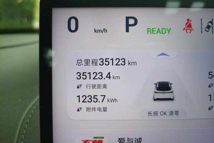 Used Deepal S07 2025 Deepal 520Max AD PRO Pure Electric Model with Advanced Driving Assist Odometer Close Up
