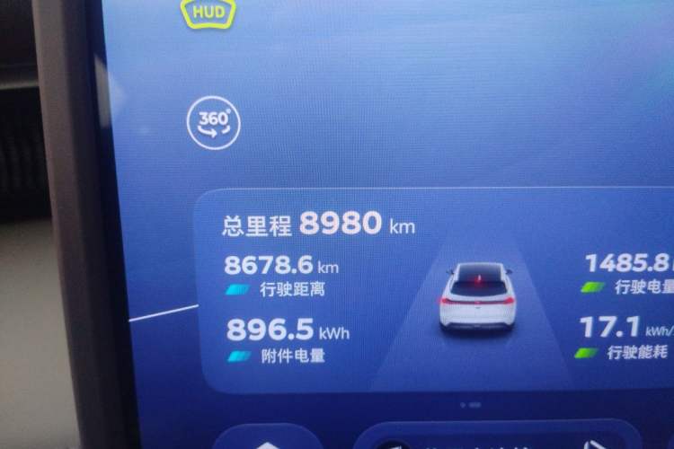 Used Deepal S07 2026 Model 550Ultra Huawei Qiankun ADS SE Edition Odometer Close Up