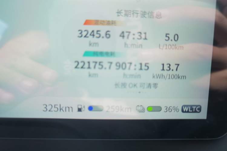 Used Deepal SL03 2023 200Max Range-Extended Version Odometer Close Up