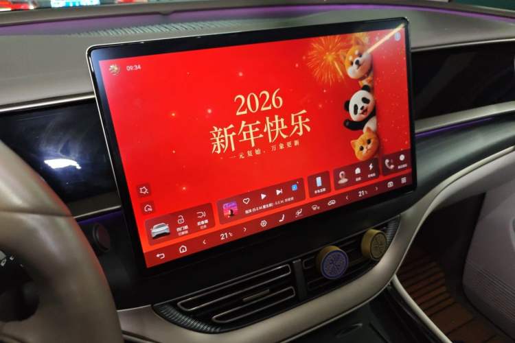 Used Denza D9 2022 DM-i 970 Four-Wheel Drive Flagship Model Audio And AC Panel