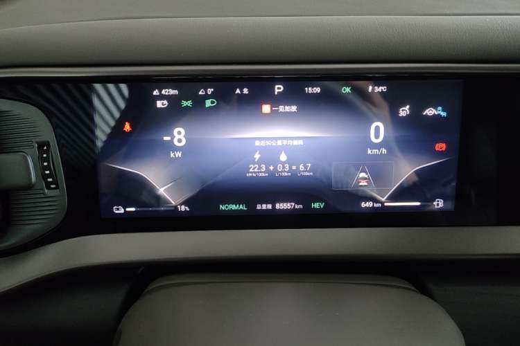 Used Denza D9 2022 DM-i 970 Four-Wheel Drive Prestige Model Instrument Cluster