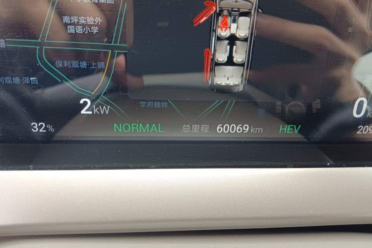 Used Denza D9 2022 DM-i 945 Luxury Model Odometer Close Up