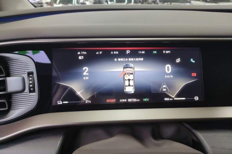 Used Denza D9 2022 DM-i 970 Four-Wheel Drive Flagship Model Instrument Cluster